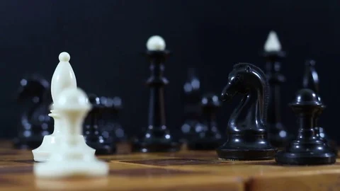 Move Horse on the chessboard Stock Footage 77279113