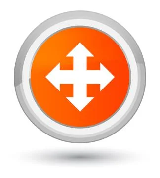 Move icon prime orange round button イラスト素材