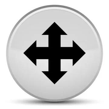 Move icon special white round button イラスト素材