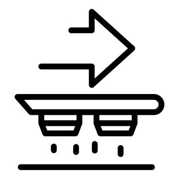 Move integrity icon outline vector. Trust statement Stock Illustration