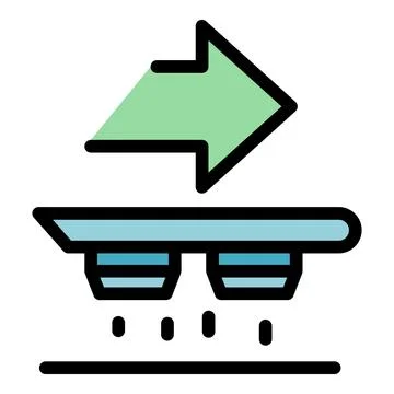 Move integrity icon vector flat Stock Illustration