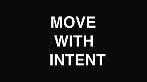 Move With Intent Motivational Text Animation Stock Footage 334811346