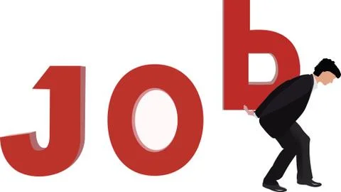 Move with the job Illustrazione stock