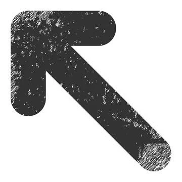 Move up Left Grunge Icon Image Stock Illustration