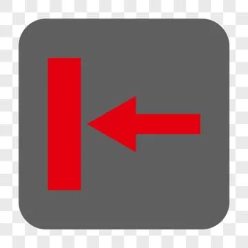 Move Left Interface Toolbar Button Stock Illustration