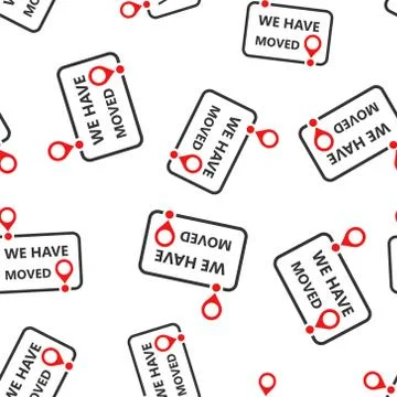 Move location icon seamless pattern background. Pin gps vector illustration o Stockillustratie