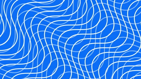 Move to loop a simple white wavy line on a blue background Stock Footage 133473386