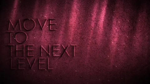 Move To The Next Level Red Text With Light Rays Motion Background Stock Footage 143124130