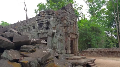 The small Hindu temple of Chau SAI Tevo... | Stock Video | Pond5