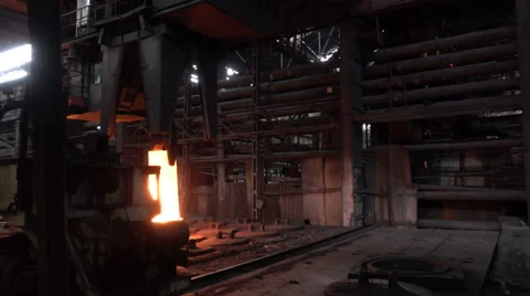 Move the red-hot billet Stock Footage 62173935