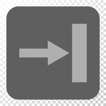 Move Right Rounded Square Button 스톡 일러스트