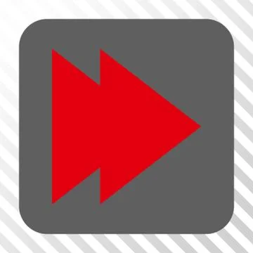 Move Right Rounded Square Button Illustrazione stock