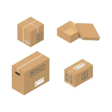 Move service box vector illustration Stock Illustration