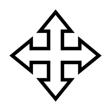 Move Tool Icon Stock Illustration