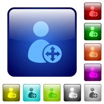 Move user color square buttons 库存插图