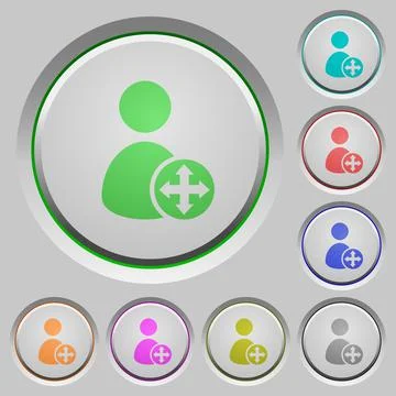 Move user push buttons 库存插图
