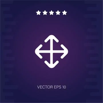 Move vector icon Stock Illustration