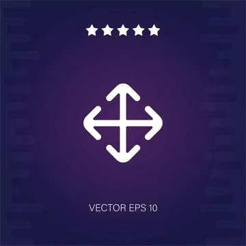 Move vector icon Stock Illustration