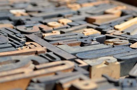 Moveable Type 1 Stock Photos