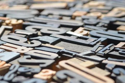 Moveable Type 4 Stock Photos