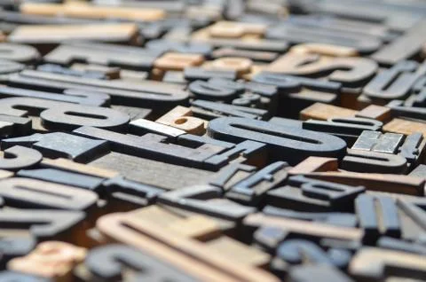 Moveable Type 6 Stock Photos