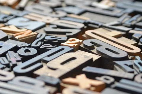 Moveable Type 7 Stock Photos