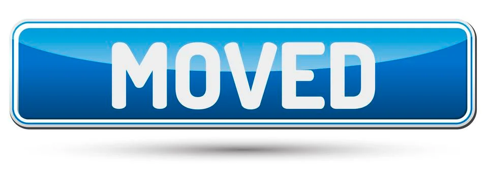 MOVED - Abstract beautiful button with text. Stock Illustration