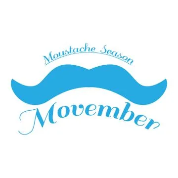 Movember graphic design Stock Illustration
