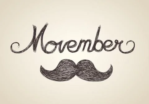 Movember Stock Illustration