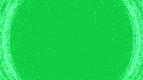 The movement of abstract glowing particles centered around a central point Stock Footage 318721868