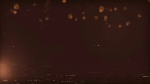 Movement abstract gold particles in space. 库存影片 71298152