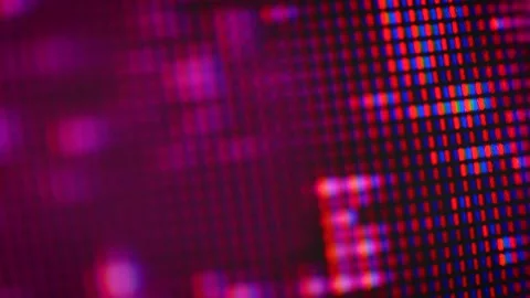 Movement of abstract pink pixel patterns in close-up Stock Footage 194567841