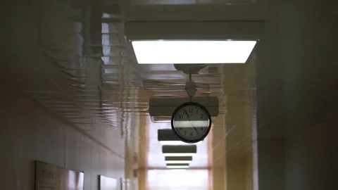 Movement along the corridor. Watch close-up Stock Footage 104661784