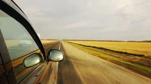 Movement along the Fields (POV) Vídeo Stock 40716056