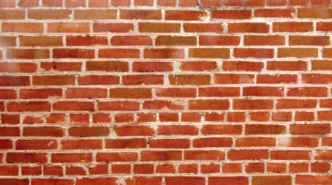  Movement along the wall of red brick Stock Footage 61479735