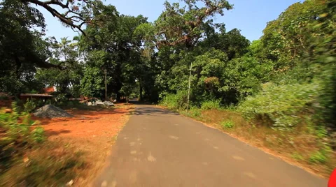 Movement on an Asphalt Road Stock Footage