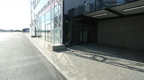 Movement away from the warehouse Stock Footage 41628663