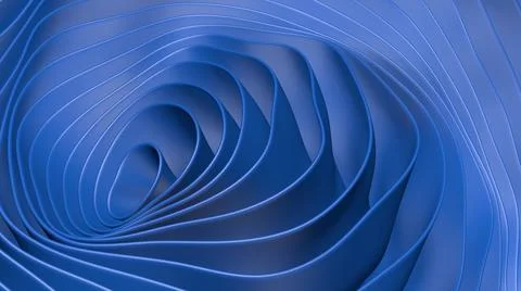 The movement of the background of abstract blue waves Stock Illustration