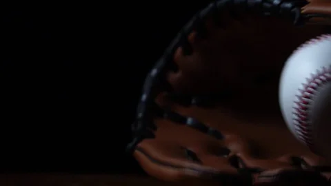 A movement, a baseball and baseball equipment Stock Footage 107775946