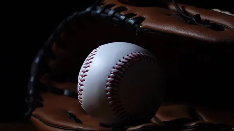A movement, a baseball and baseball equipment Stock Footage 107776121