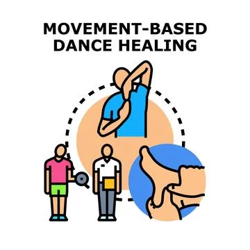 Movement based dance healing concept vector illustrating physical well being Stock Illustration