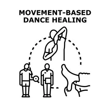 Movement based dance healing concept vector illustrating physical well being Stock-Illustration