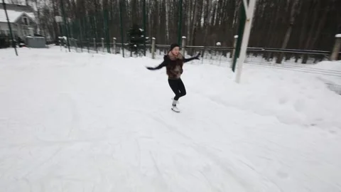 Movement behind the girl performing the elements Stock Footage 299638483