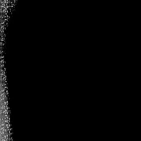 Movement of black and white small squares. Animated matte mask transitions. Stock-Footage 69447367