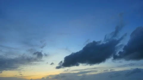 The movement of black rain clouds in the evening time lapse 库存影片 163148886