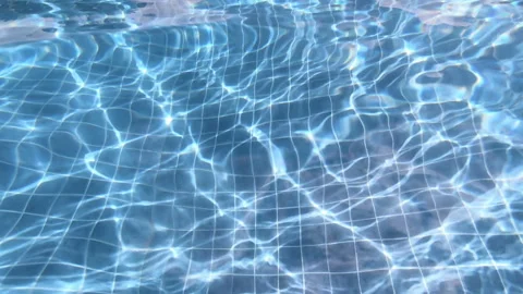 Movement of blue water in pool Stock Footage 122297782