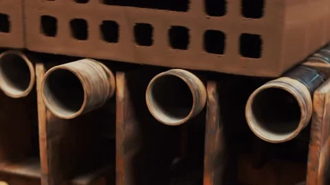 Movement of bricks through the plant 스톡 동영상 163290220