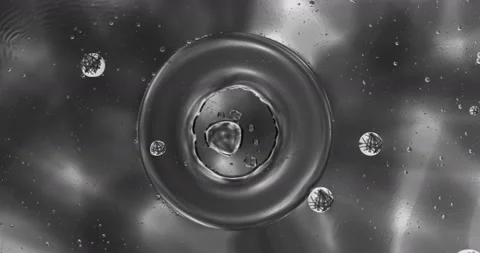 Movement of bubbles in the liquid Stock Footage 126910557