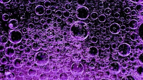 Movement of bubbles in liquid. Pink color 库存影片 103286898