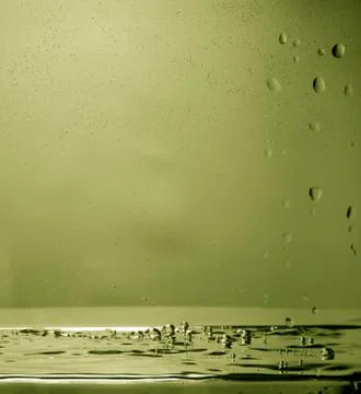 Movement of bubbles of water in space Foto stock